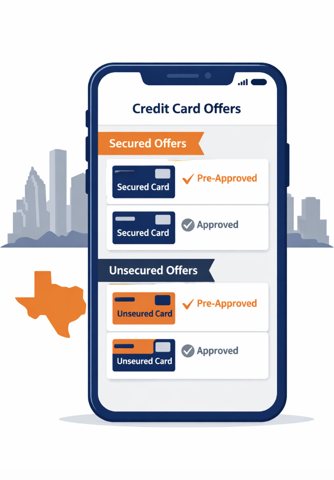 Top Credit Cards for Bad Credit in Houston