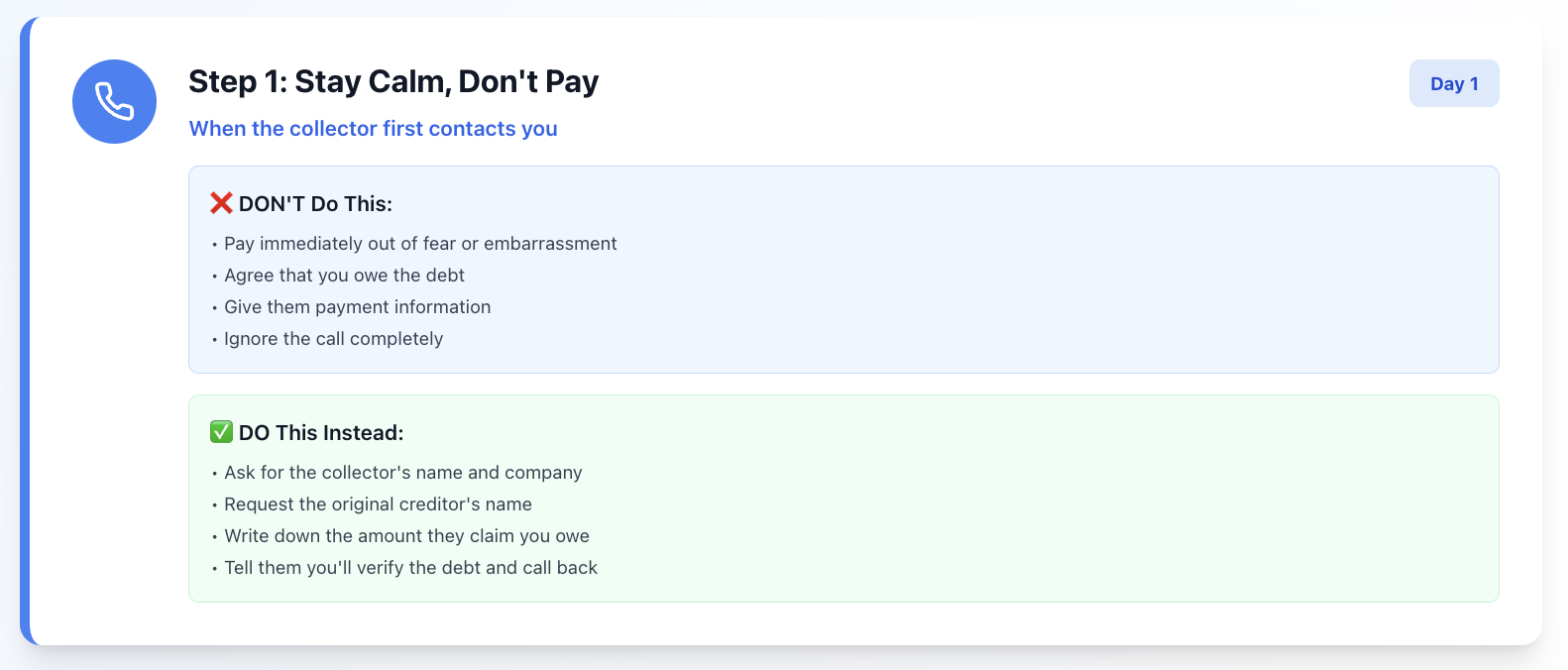 What to Do If You Get a Collection Call Without