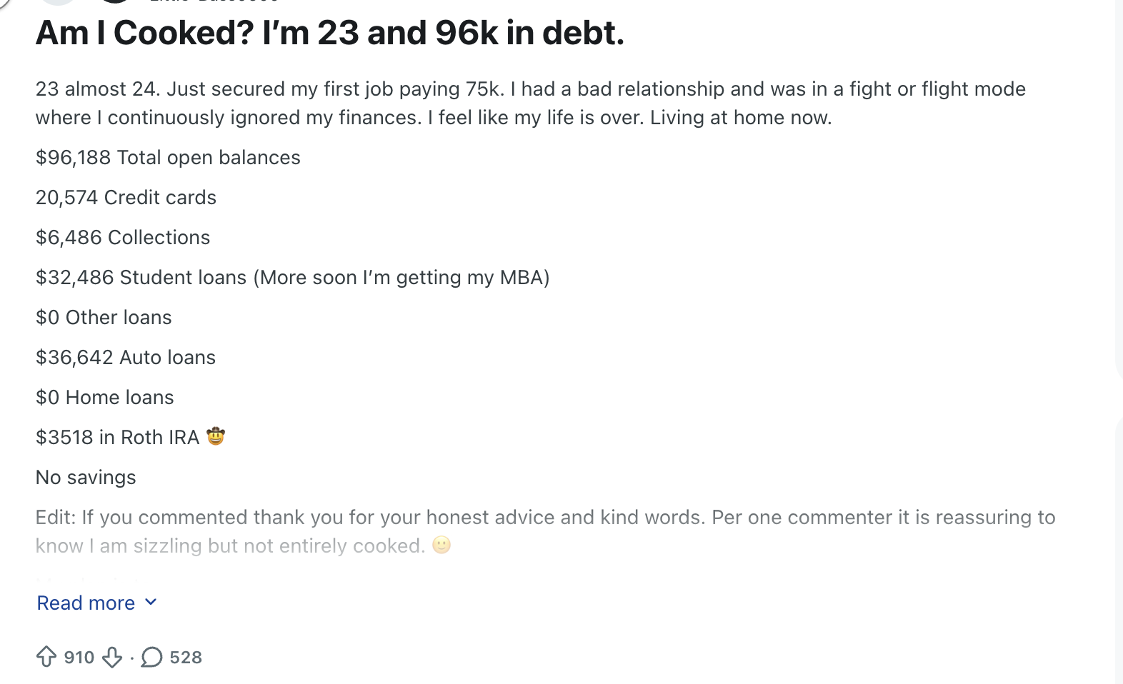 real debt experience