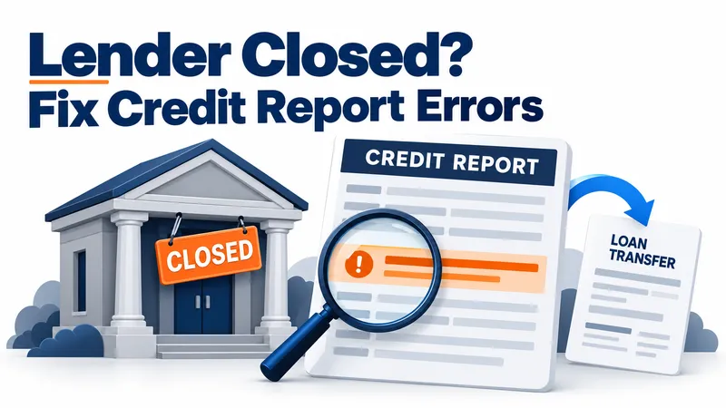 closed lender credit report errors