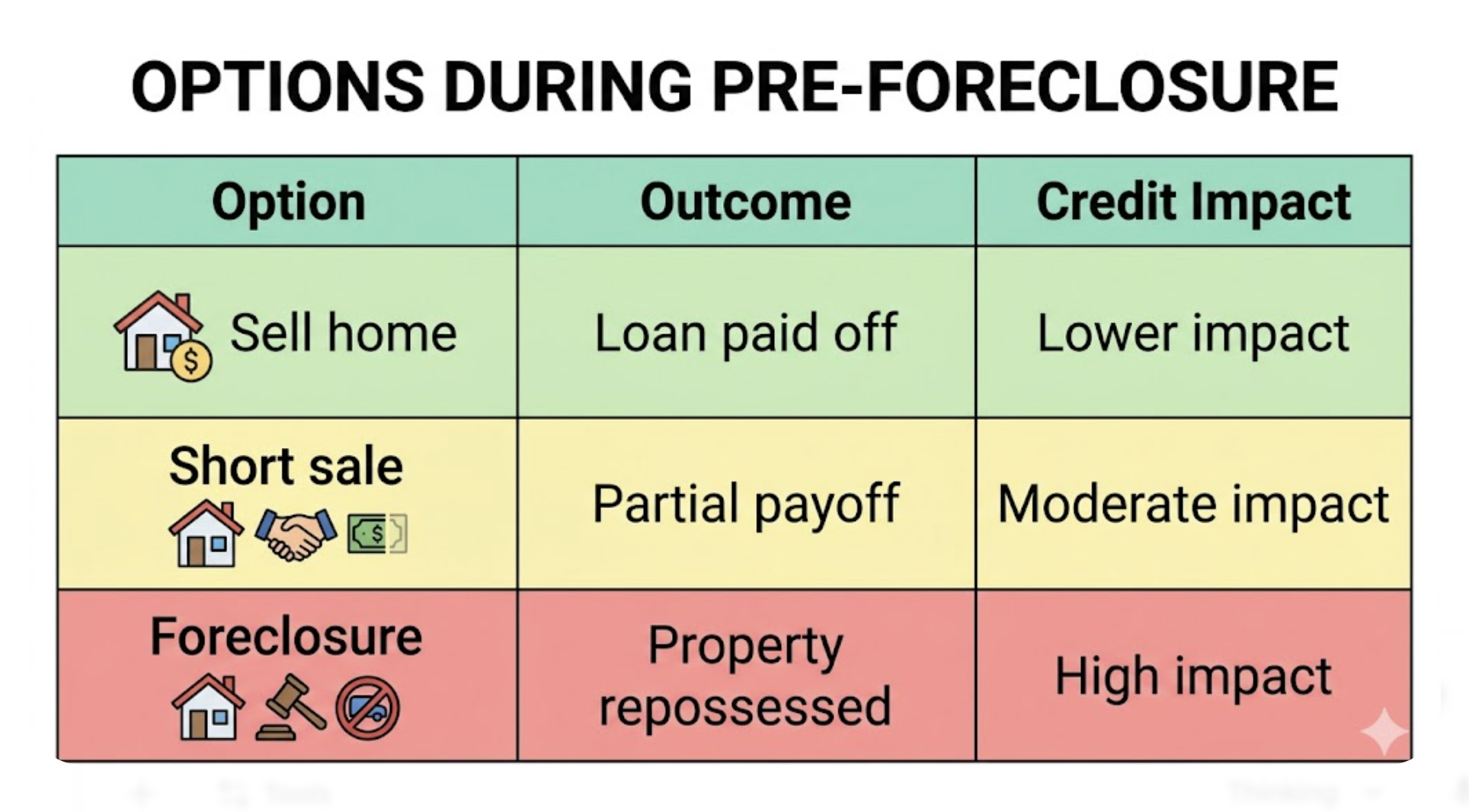 pre-foreclosure options