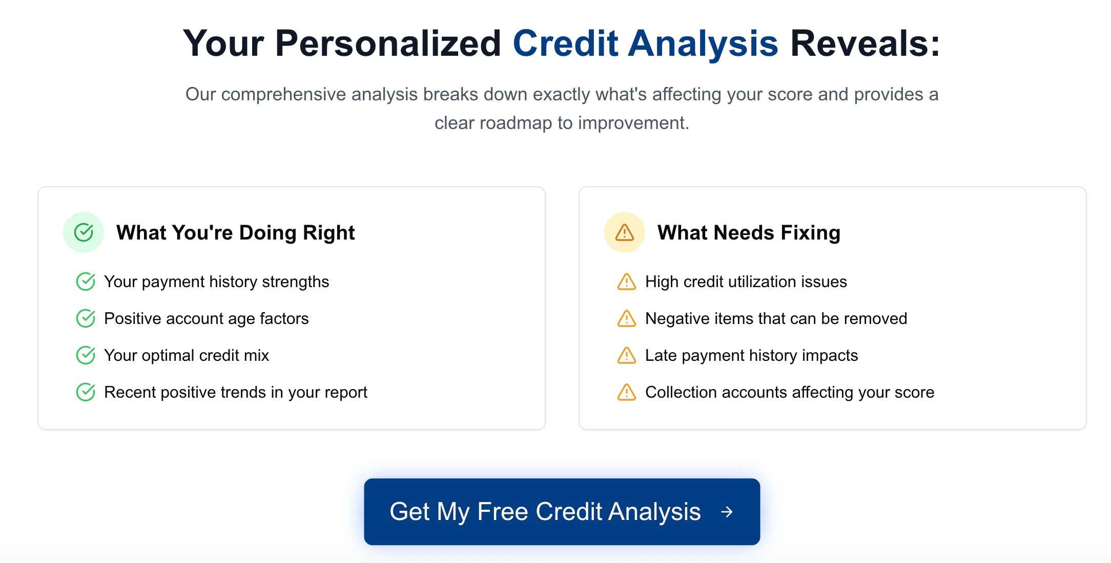 free credit analysis