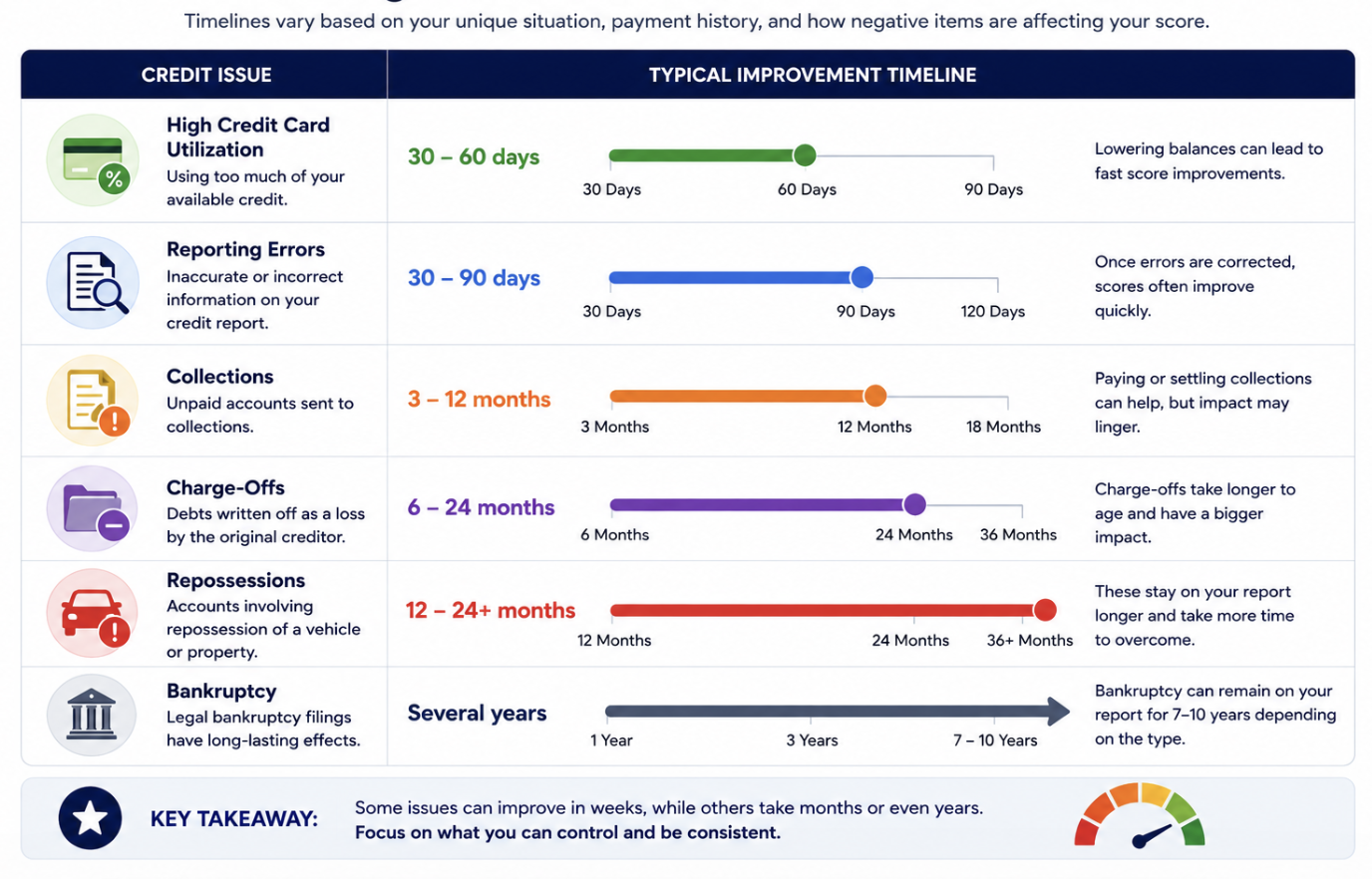 522 Credit Score Recovery Timeline