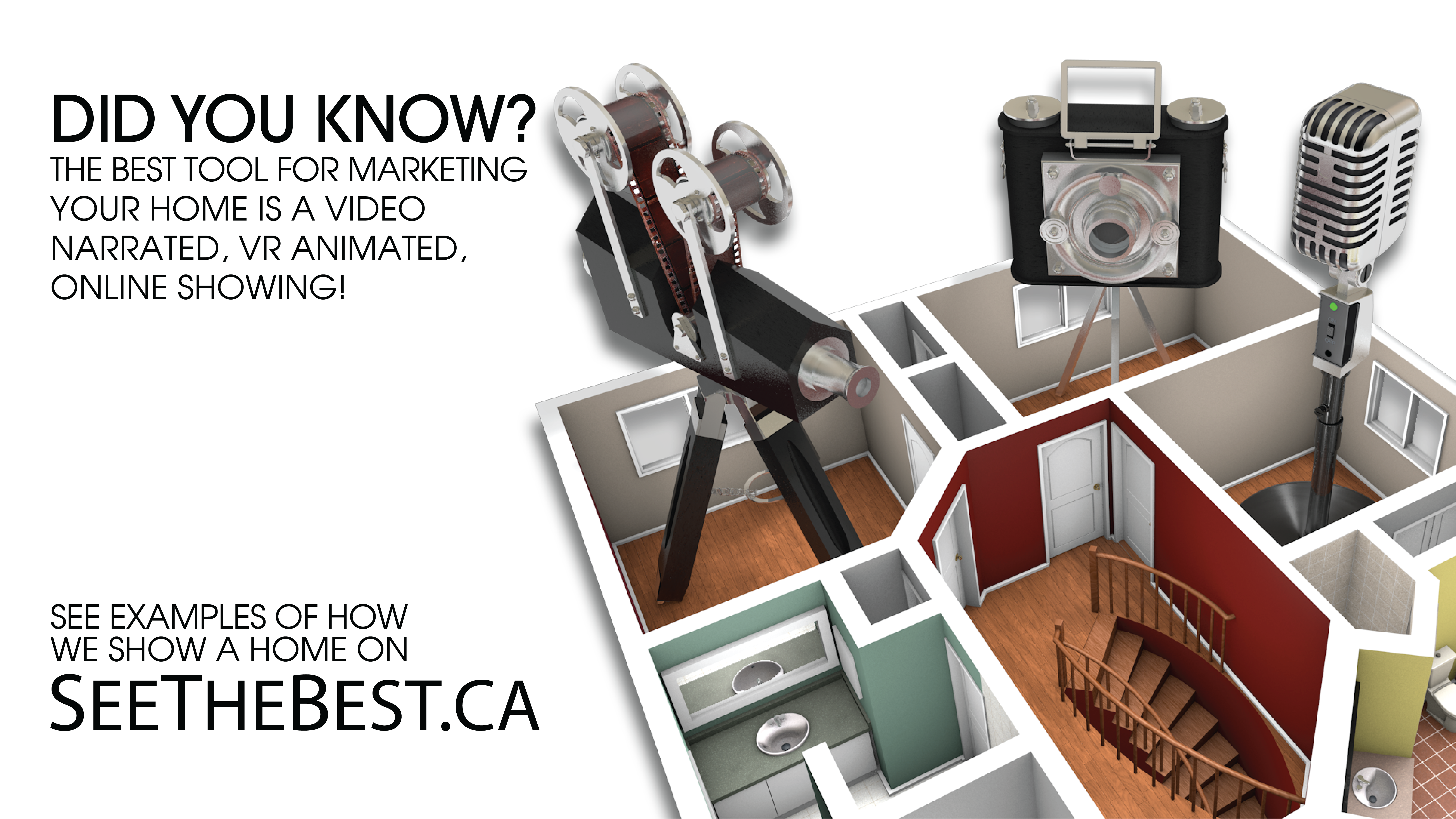 Video Narrated VR Animated Online Showings are the best tool for marketing your Orangeville home
