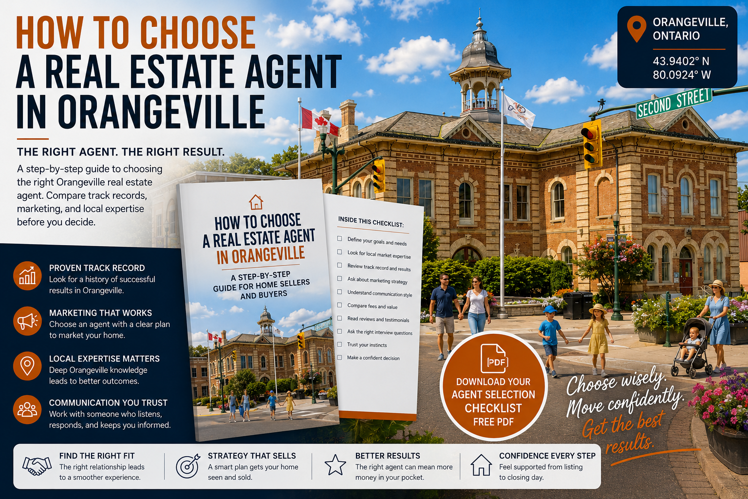 Orangeville real estate — how to choose a real estate agent, photographed at 43.919739°N 80.095202°W