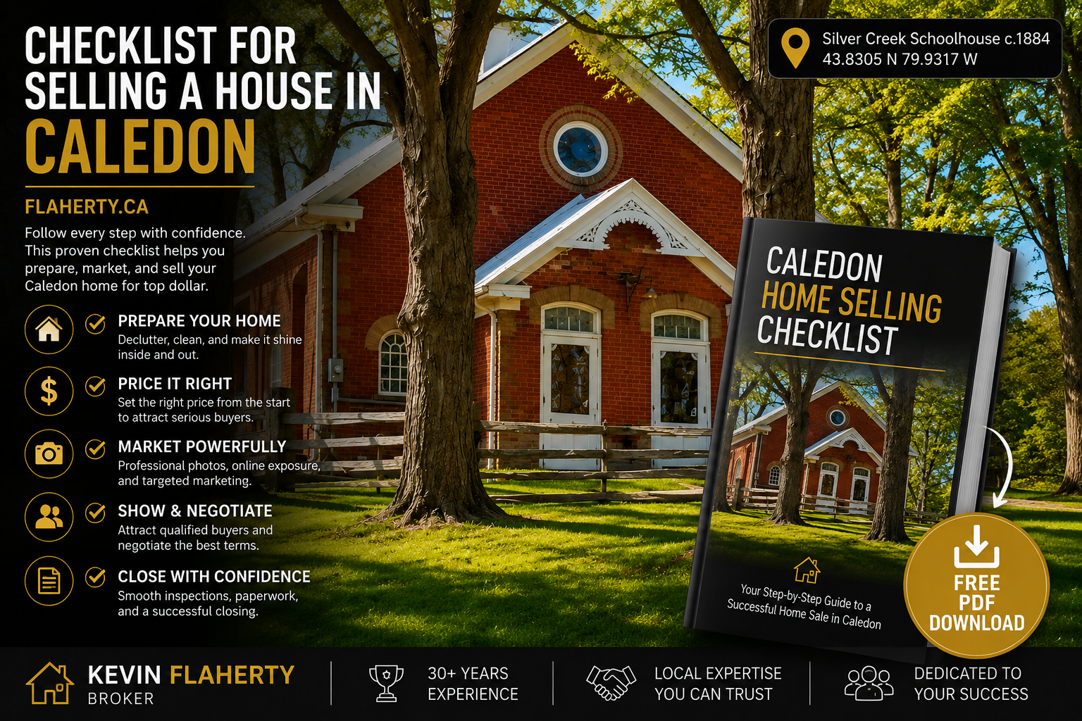 Caledon Ontario real estate — selling a house in Caledon, photographed at 43.8305°N 79.9317°W