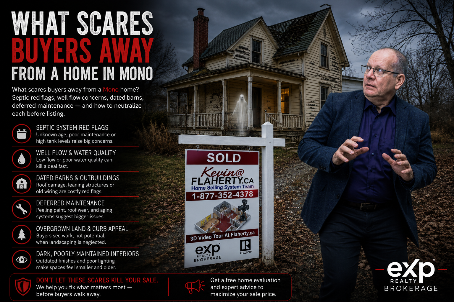 Mono real estate — buyer fears when viewing a Mono home, illustrated at 44.0300°N 80.0700°W