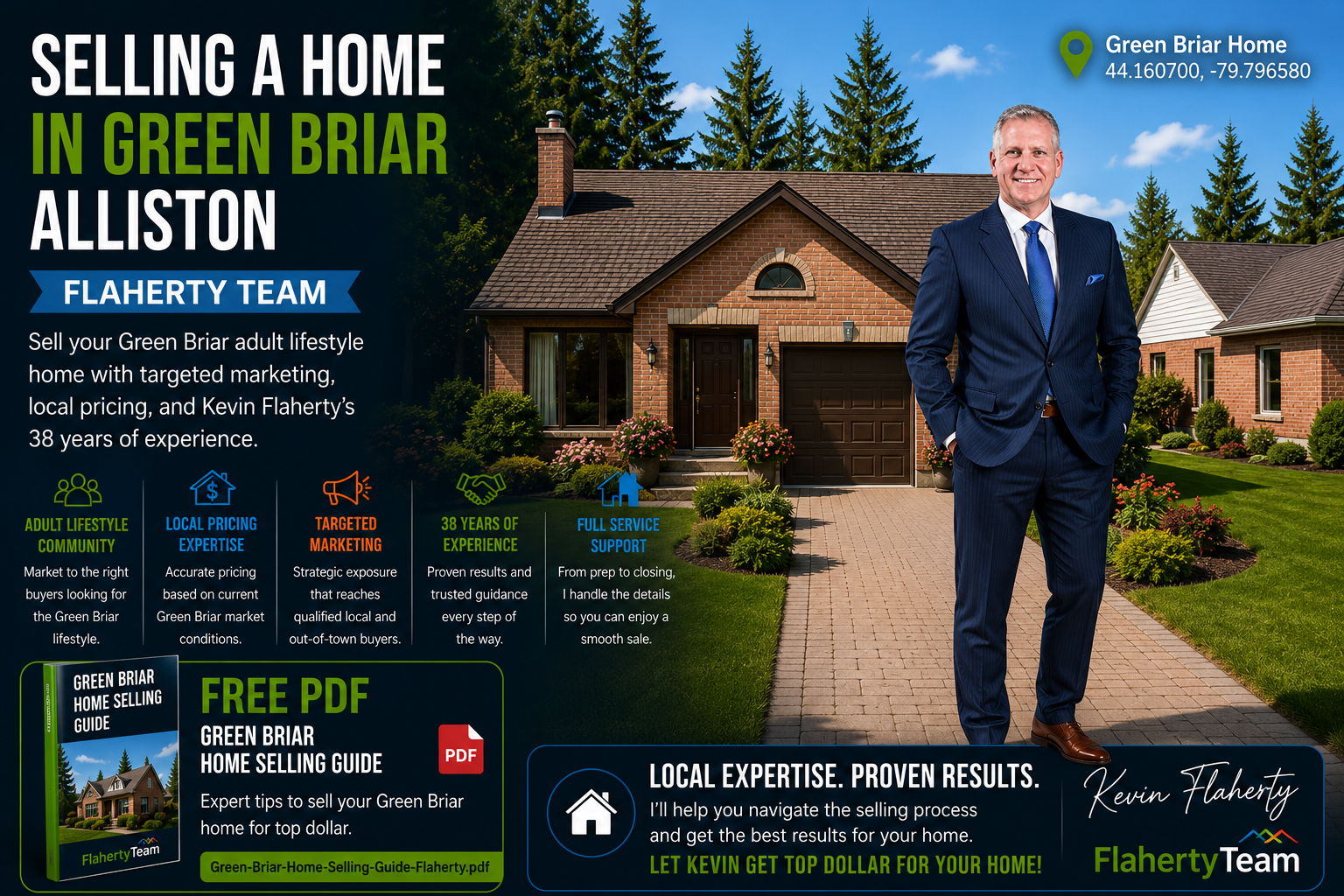 Green Briar real estate — selling adult lifestyle homes, photographed at 44.160700°N 79.796580°W
