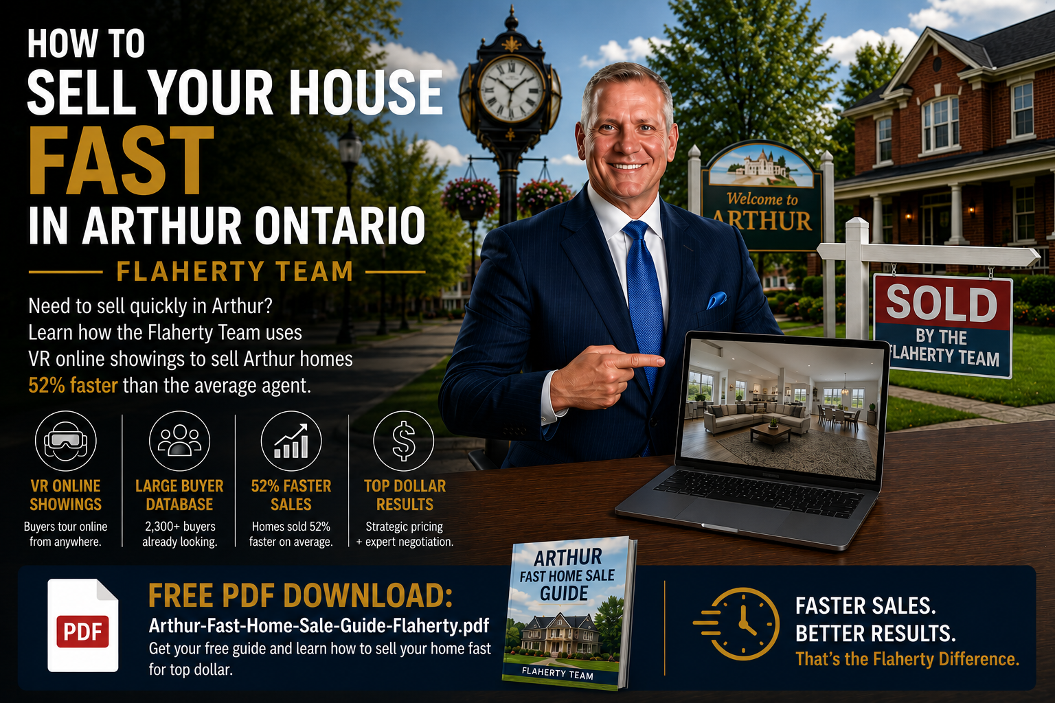 Arthur Ontario real estate — sell your house fast, photographed at 43.833409°N -80.536560°W