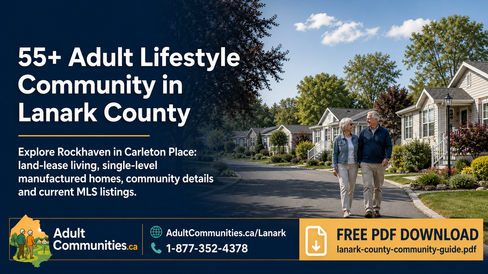Lanark County adult lifestyle community guide featuring Rockhaven in Carleton Place