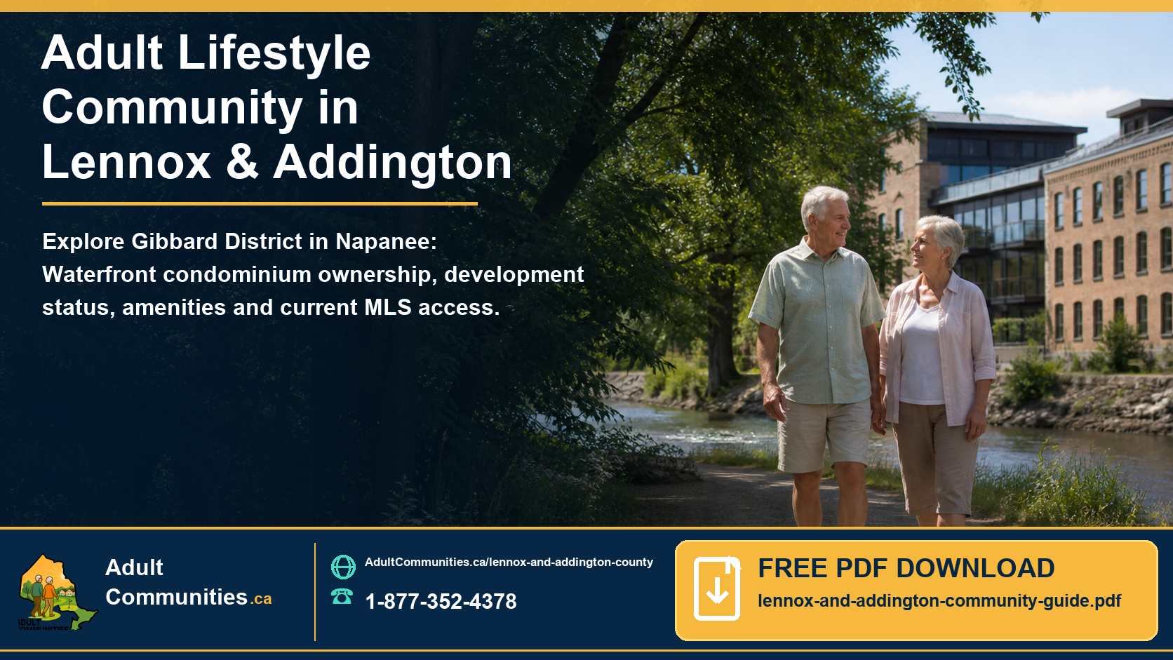 Open the free Lennox and Addington adult-lifestyle community PDF guide