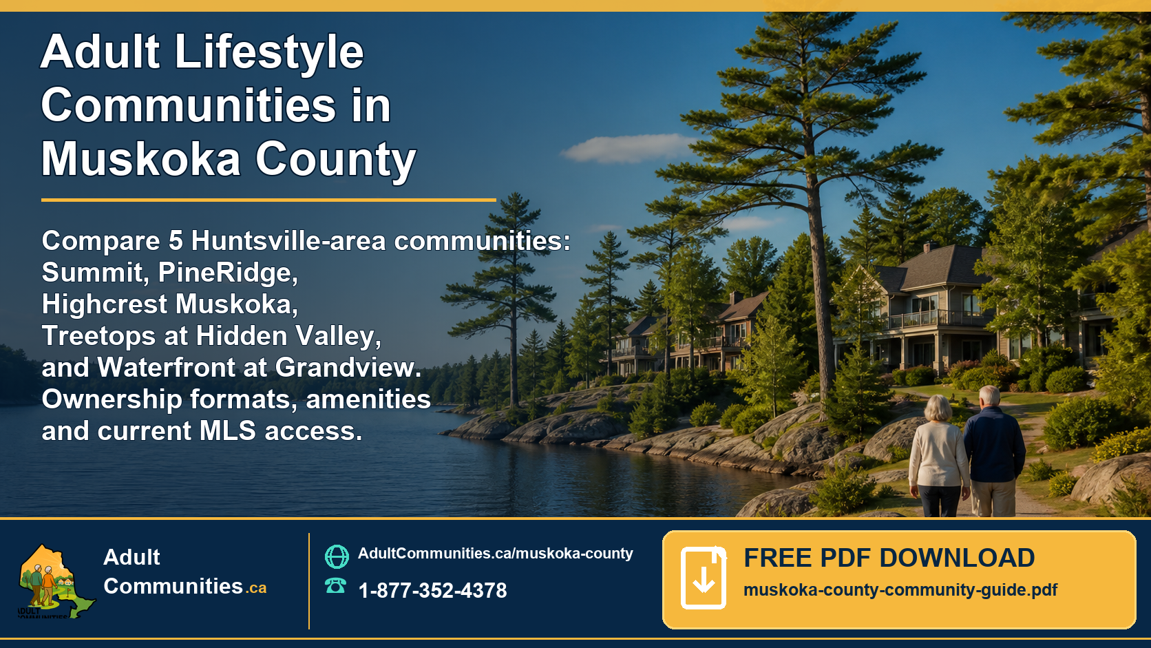 Open the free Adult Lifestyle Communities in Muskoka County PDF guide