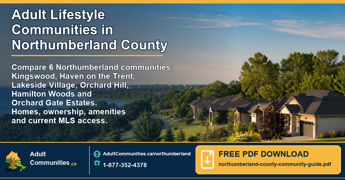 Download the Northumberland County guide comparing six adult-lifestyle communities