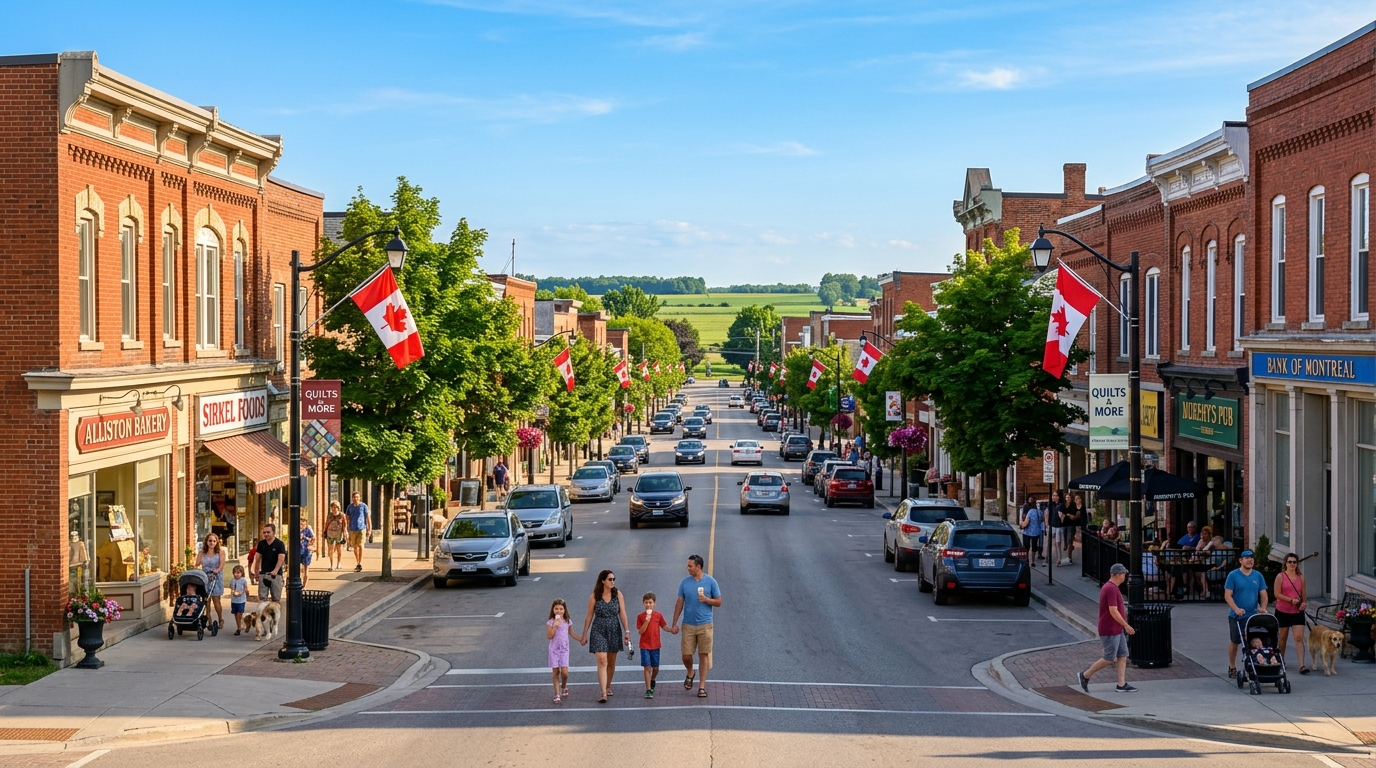 Downtown Alliston Ontario — Kevin Flaherty Team — Video Narrated VR Animated Online Showings