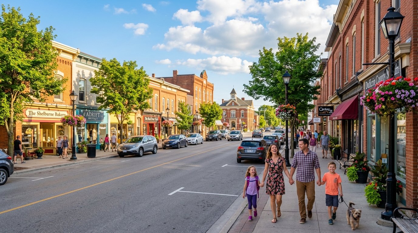 Downtown Shelburne Ontario on a beautiful summer day — Kevin Flaherty, Top Realtor®