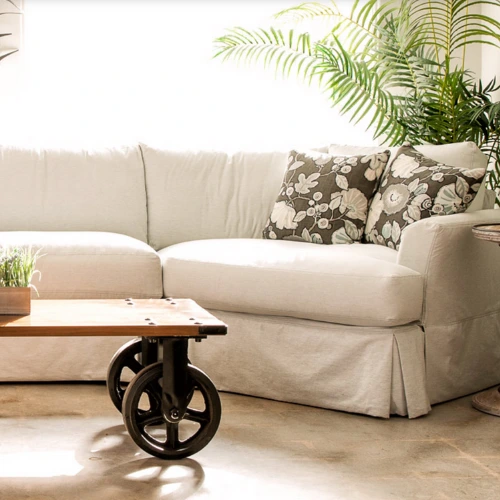 Slipcovered sectional collections