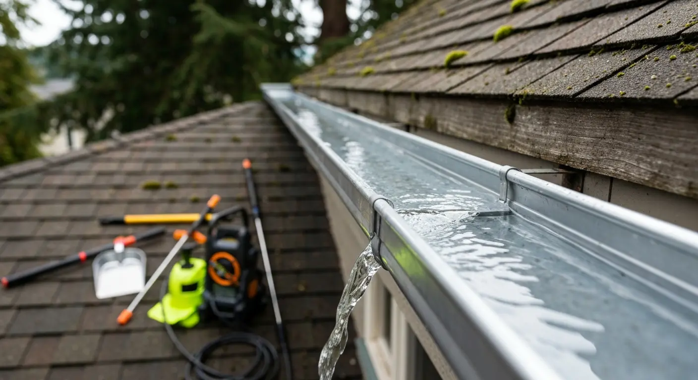 Gutter cleaning service Camano