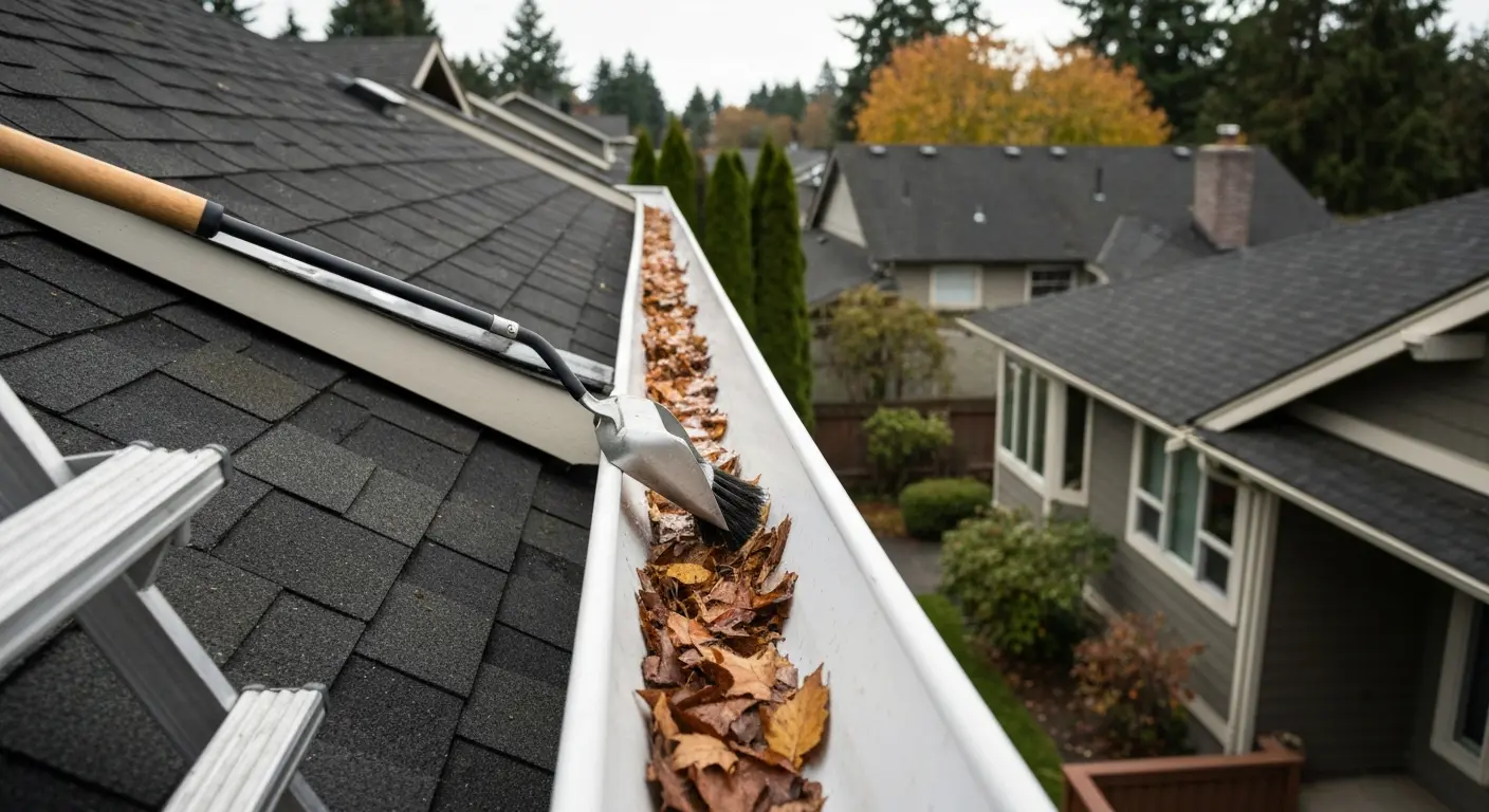 Gutter maintenance inspection