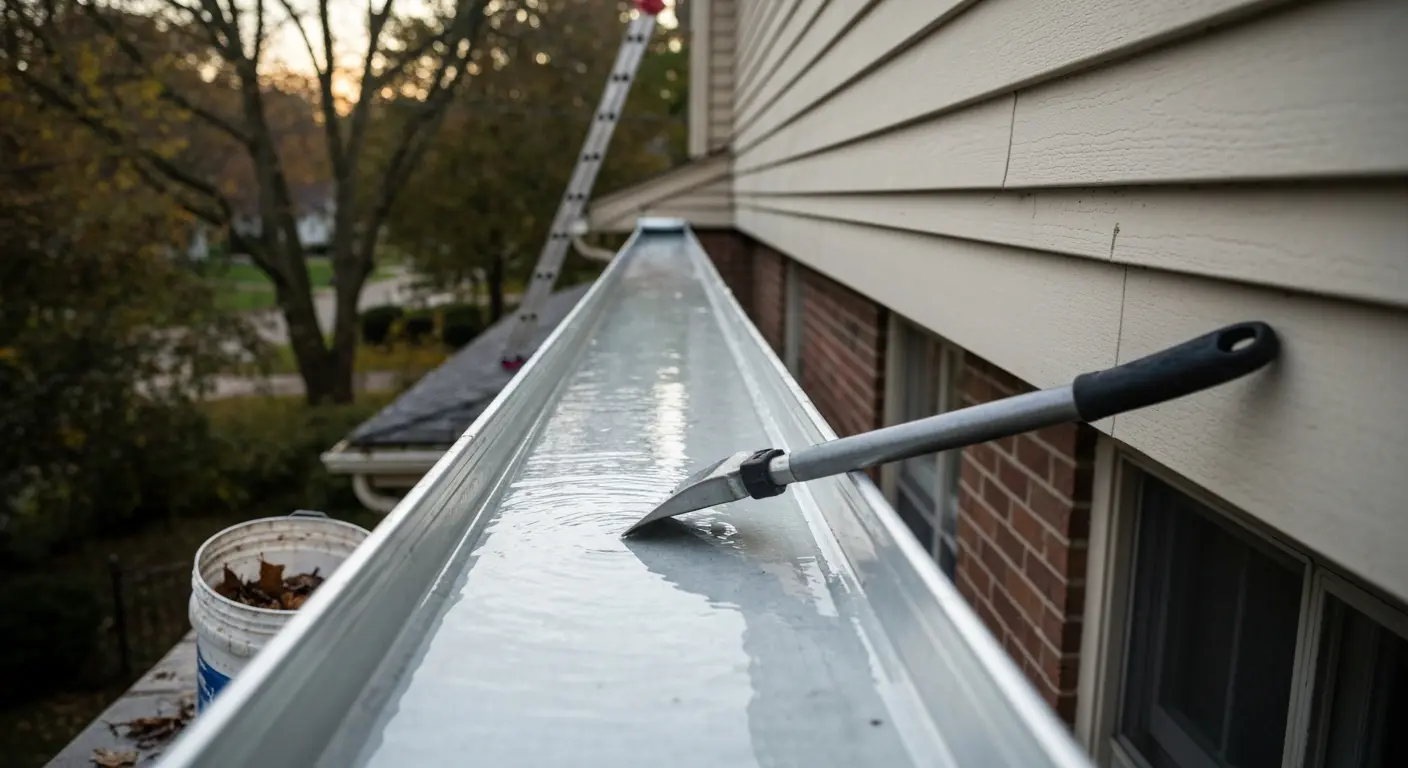 Gutter cleaning service