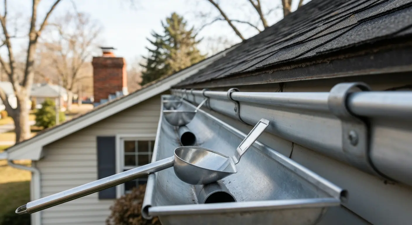 Gutter inspection checking for damage and blockages