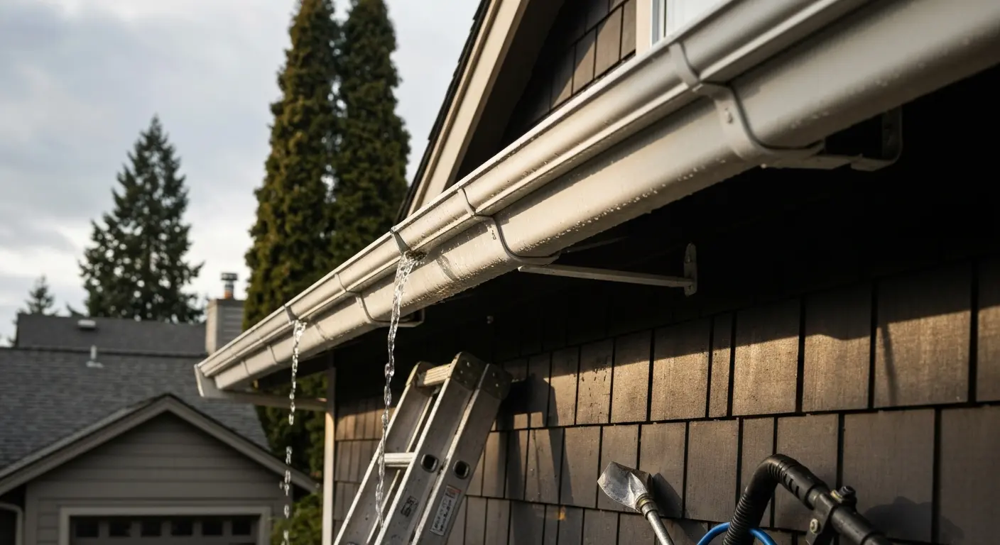 Gutter cleaning service