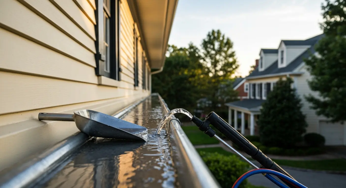 Gutter cleaning service