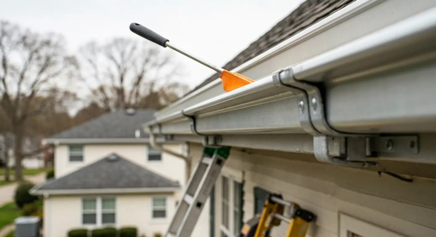 Gutter repair work on existing system