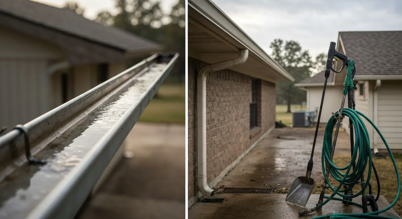 Gutter cleaning service