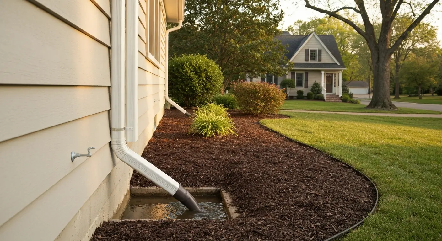 Downspout drainage extension