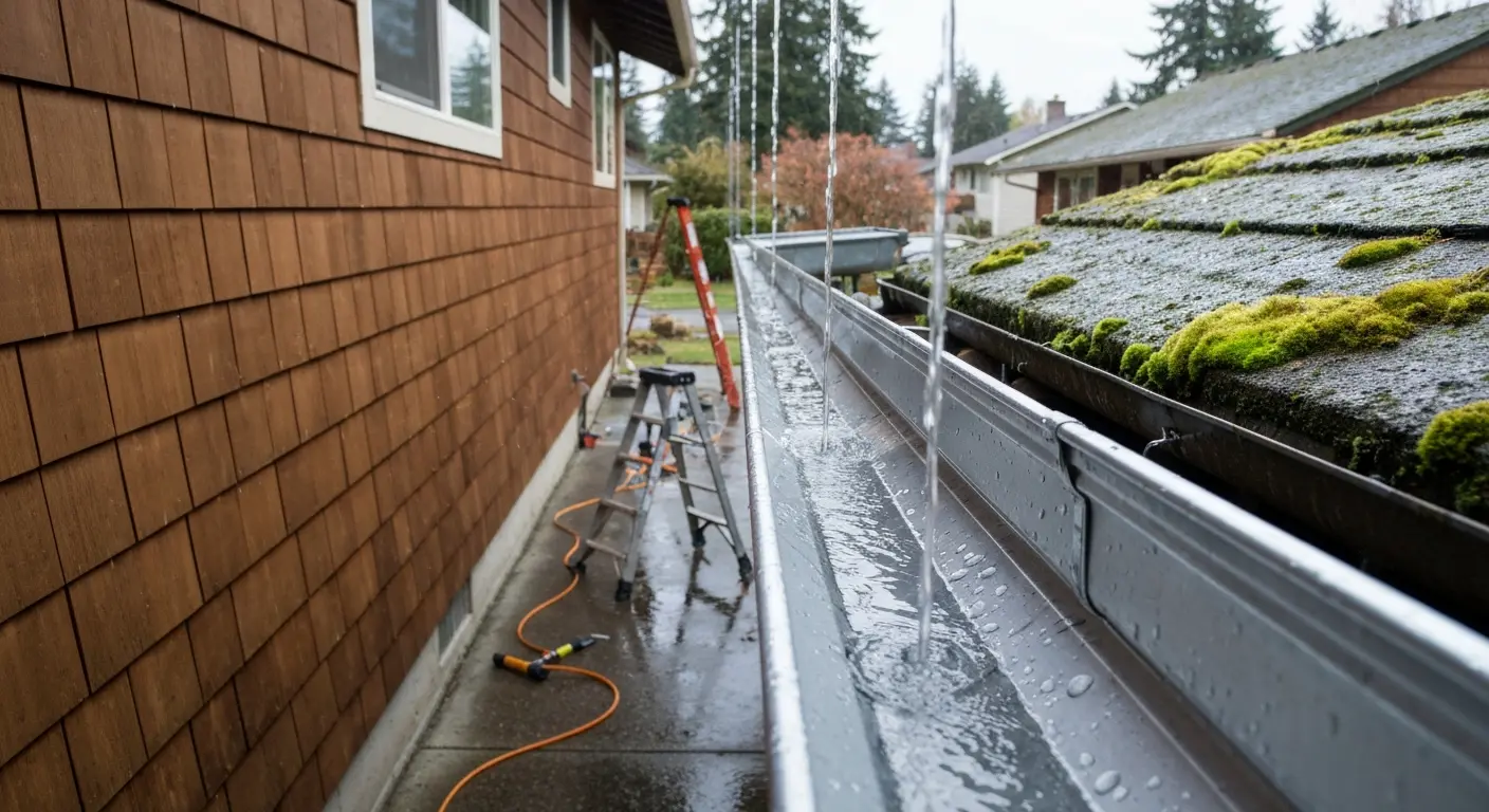 Gutter maintenance service
