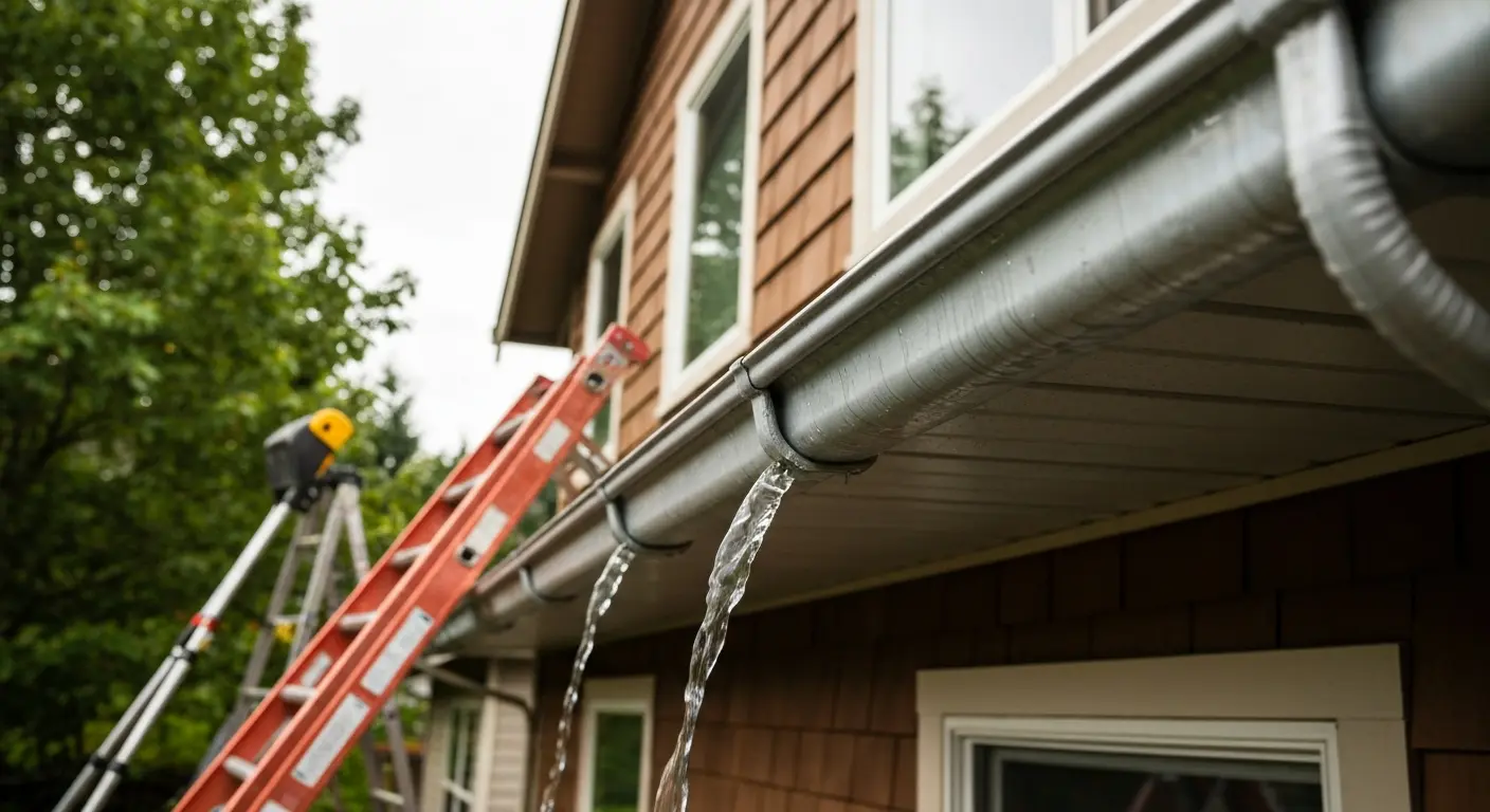Gutter maintenance inspection