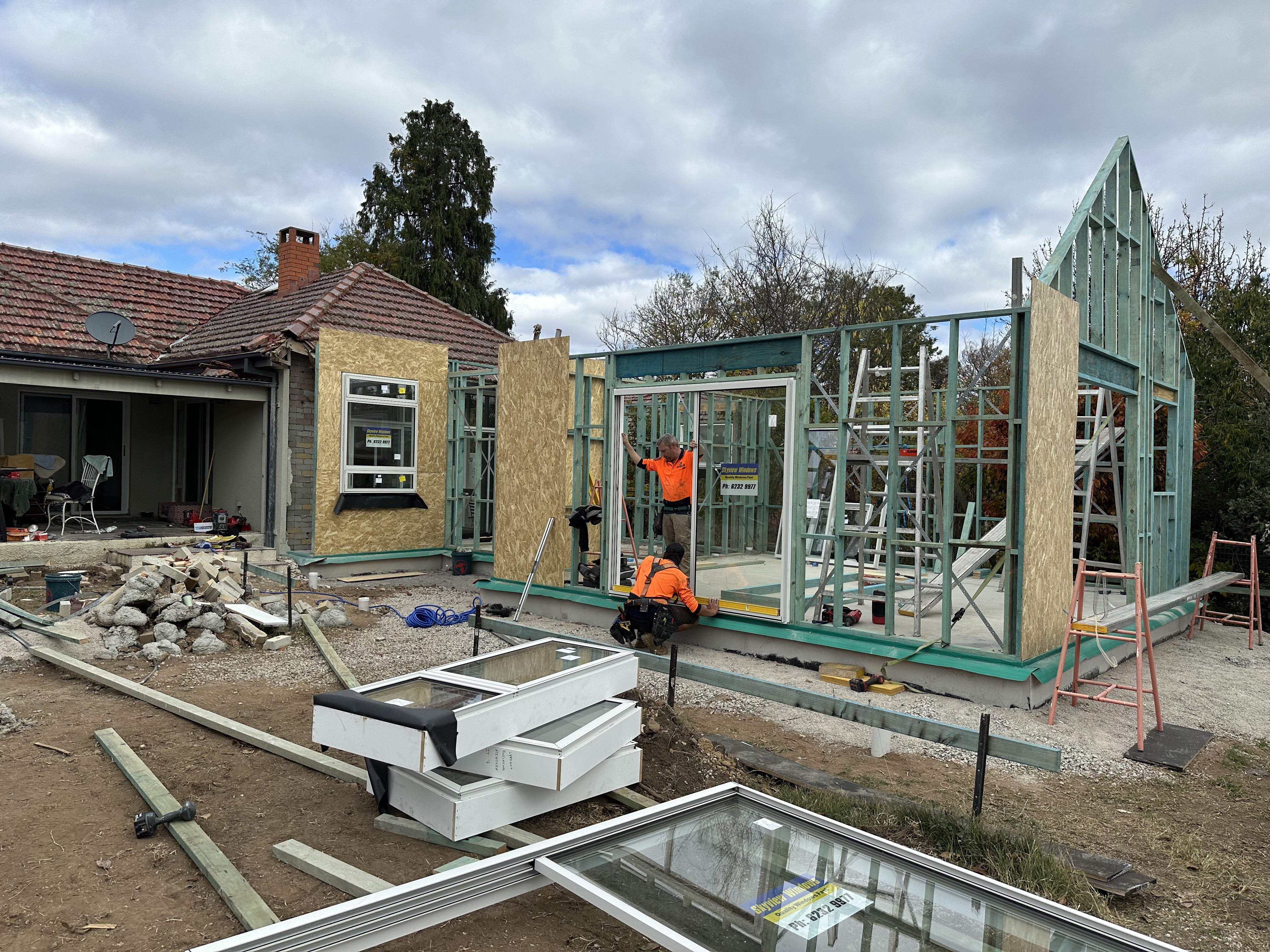 Ainslie bedroom wing extension, May 2025