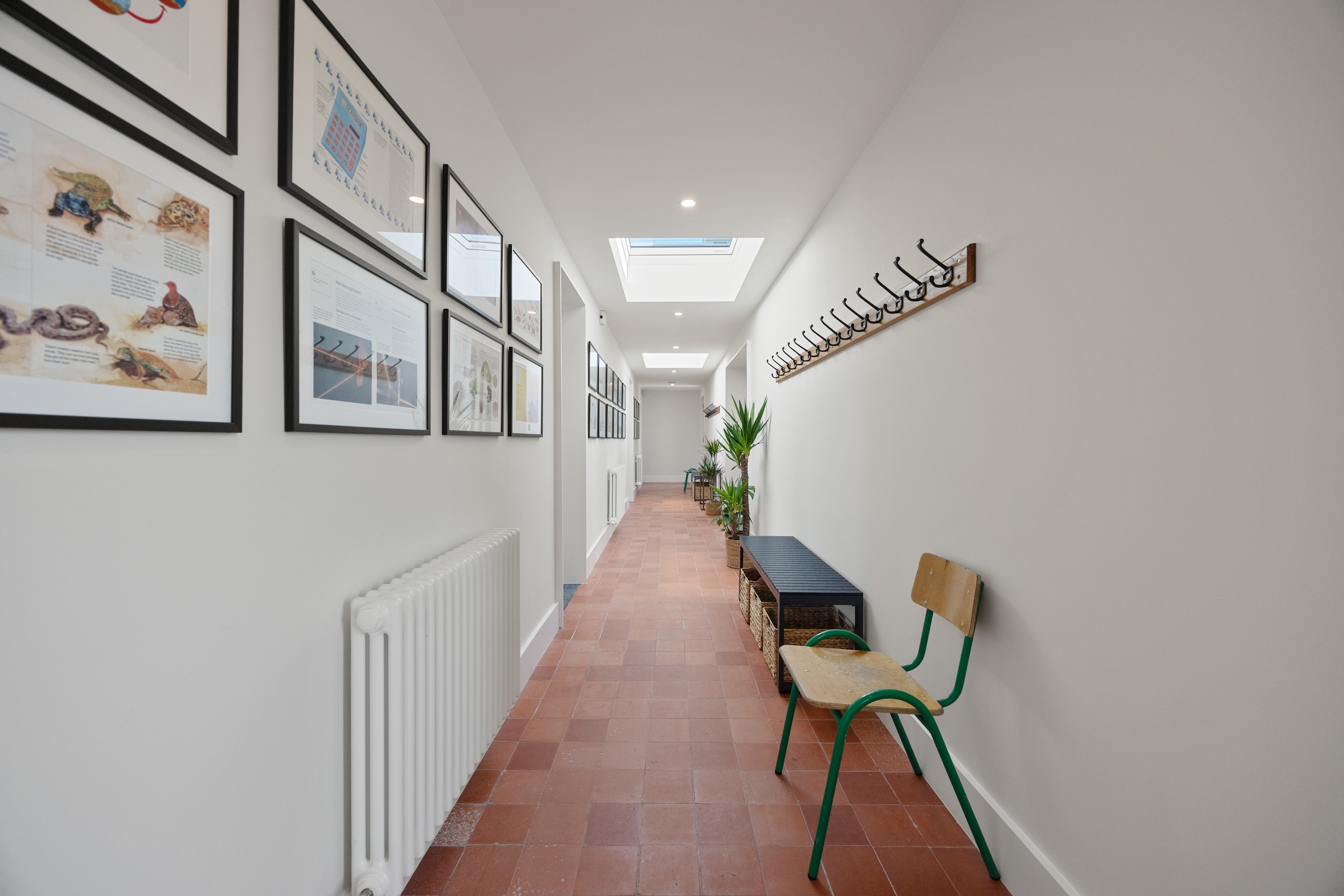 Original school corridor inside The Schoolhouse, Tullycrine, Co. Clare