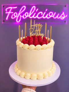 Petal Piped Birthday Cake