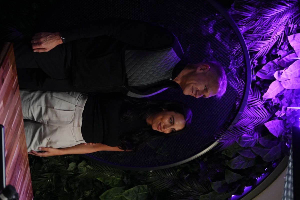 Erika with Gary Brecka on set