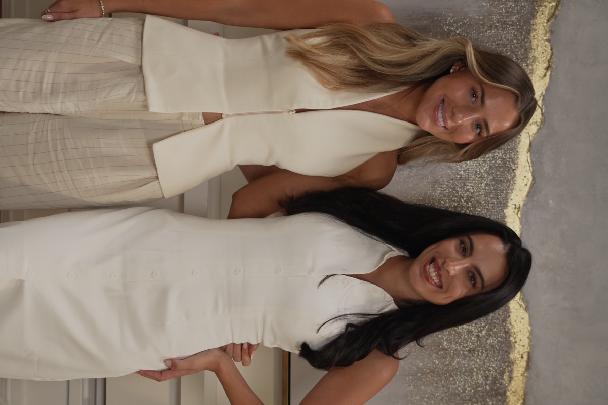 Erika with Aimee Smale in the studio