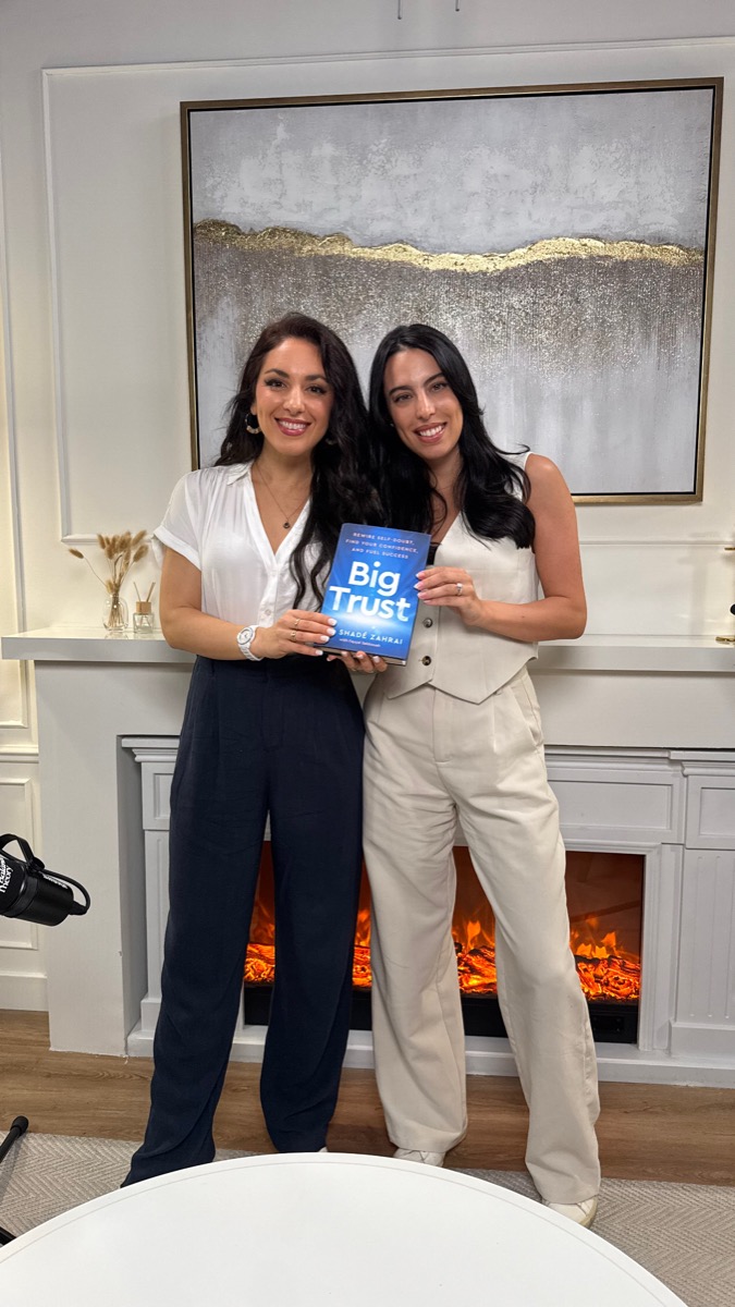 Erika with Dr Shadé Zahrai and her book, Big Trust