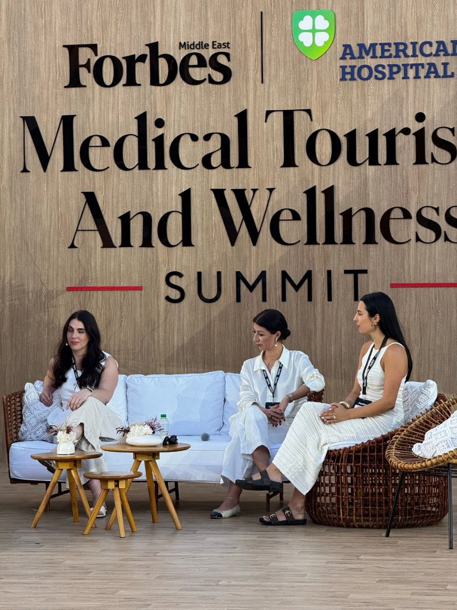 Erika on a panel at the Forbes Middle East Medical Tourism and Wellness Summit