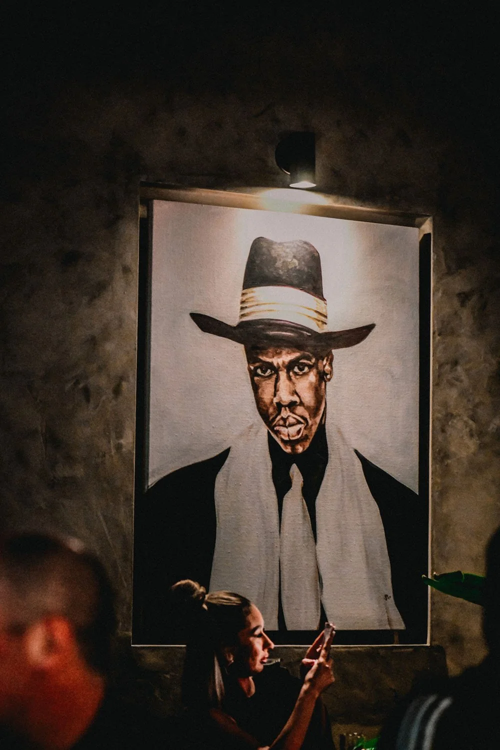 Portrait art over the room