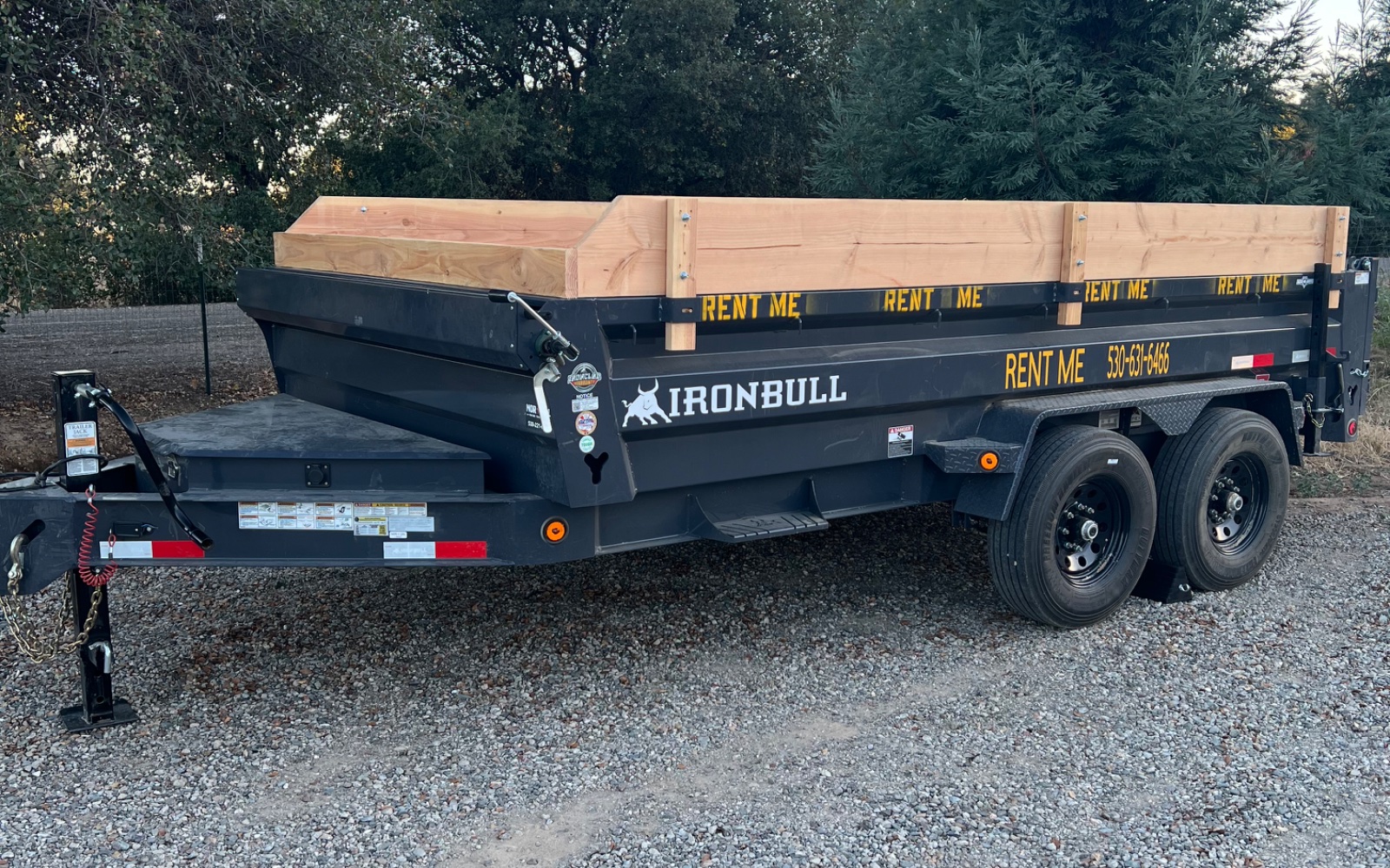 Dump trailer rental in Cottonwood, CA