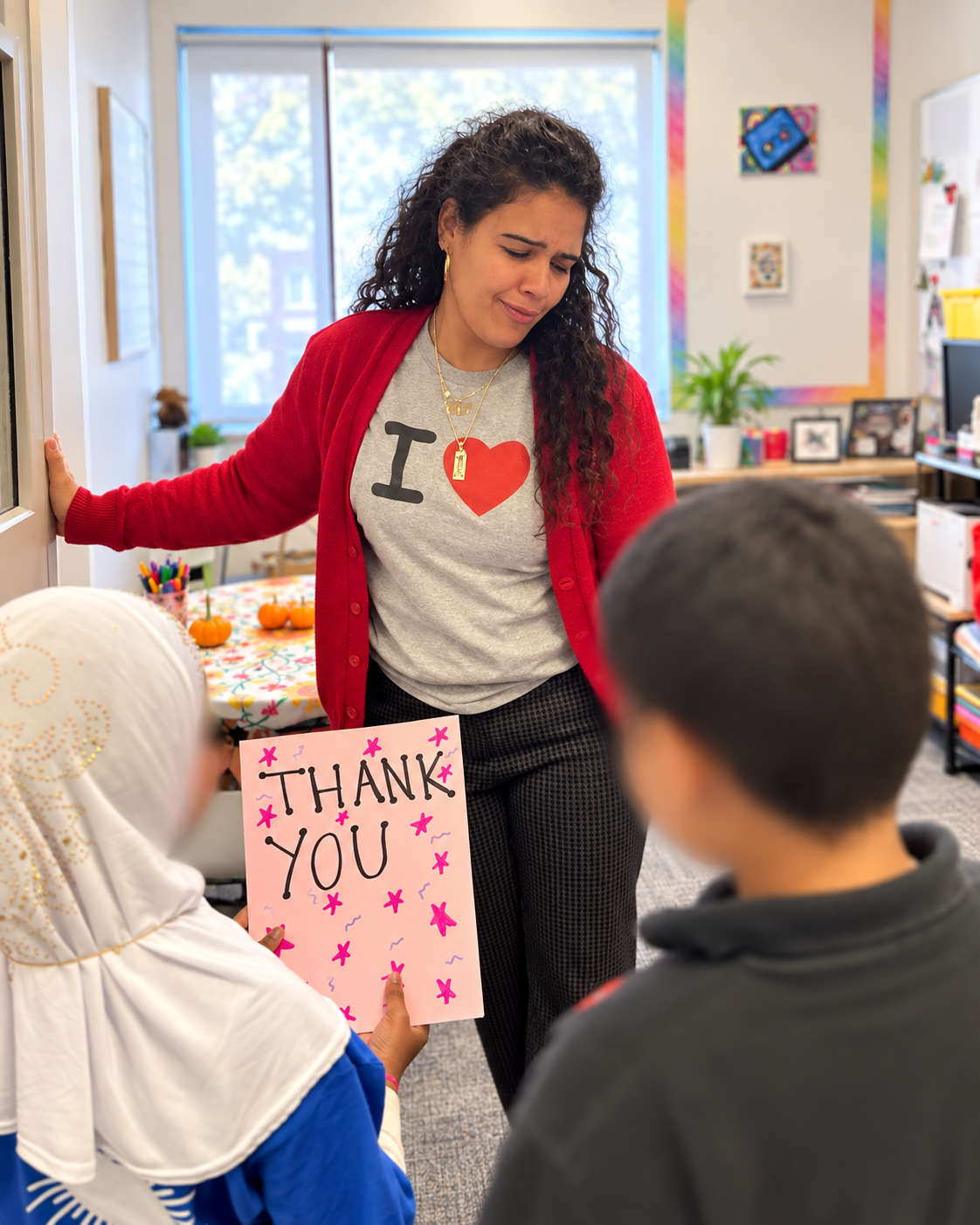 A student appreciation moment from Patricia Sanchez's school leadership career.