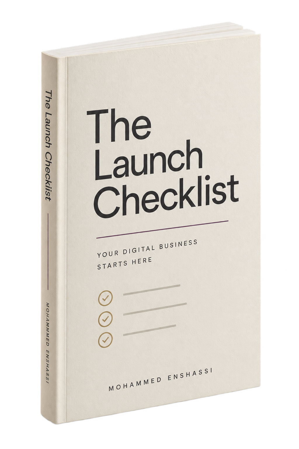 موك أب كتيّب The Launch Checklist، هدية الاشتراك بالقائمة البريدية