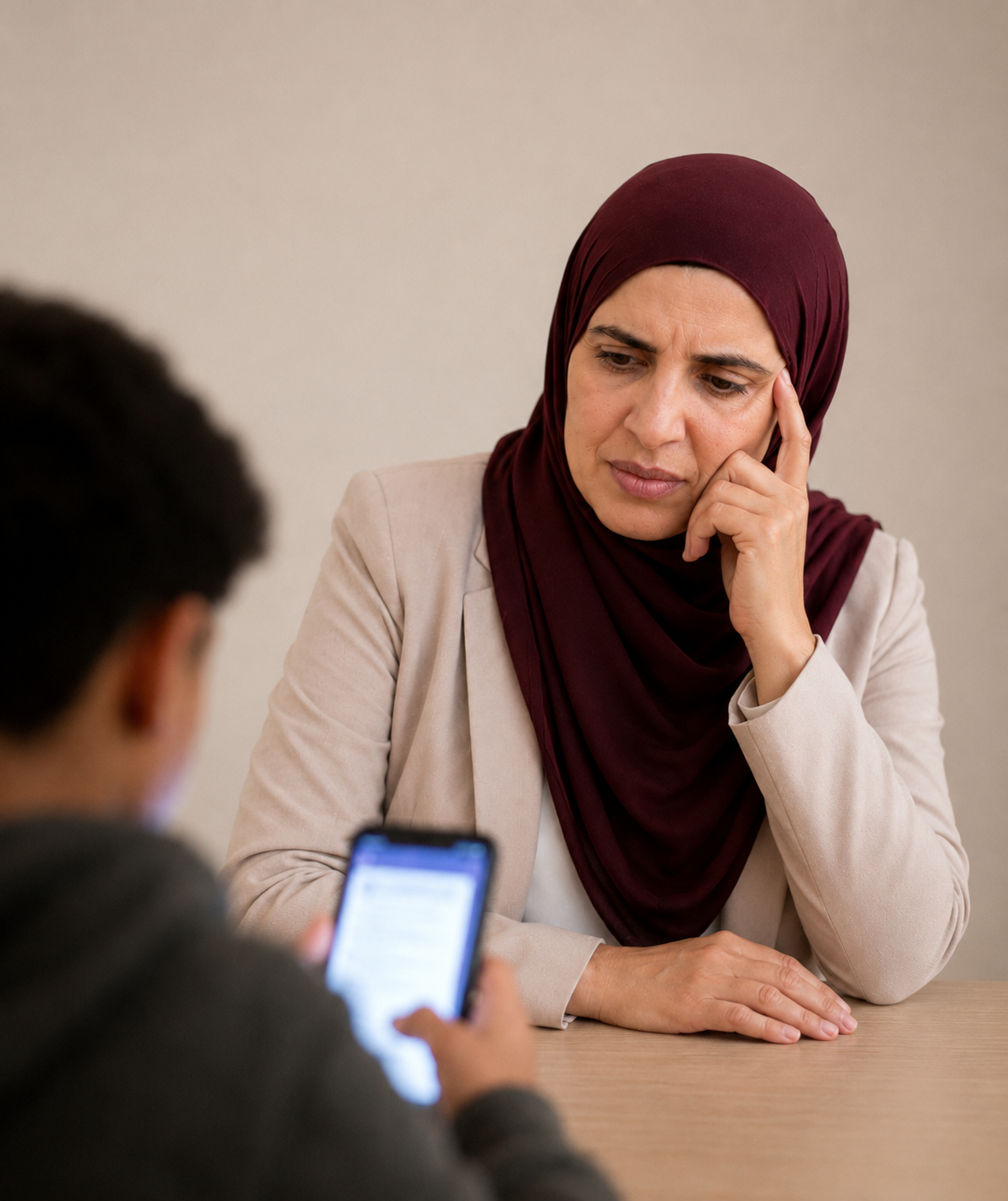 صورة تعبّر عن مشكلة الموبايل مع الأطفال