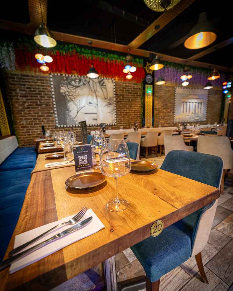 Guests enjoying dinner at Mosaic