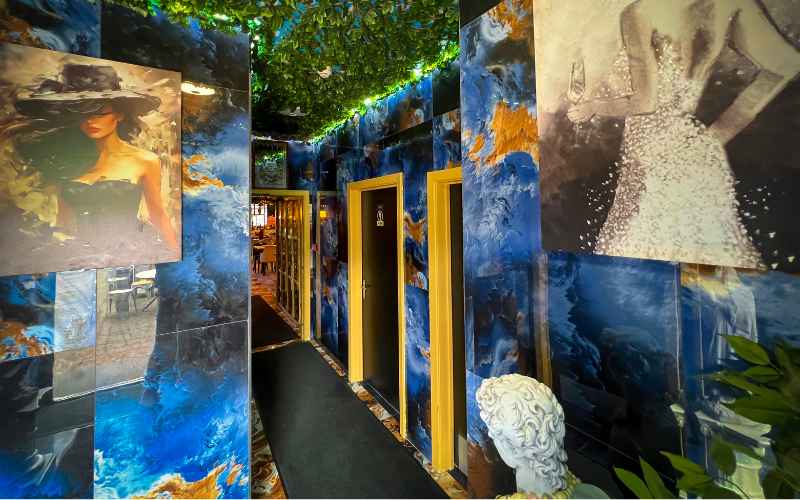 Warm dining atmosphere at Mosaic
