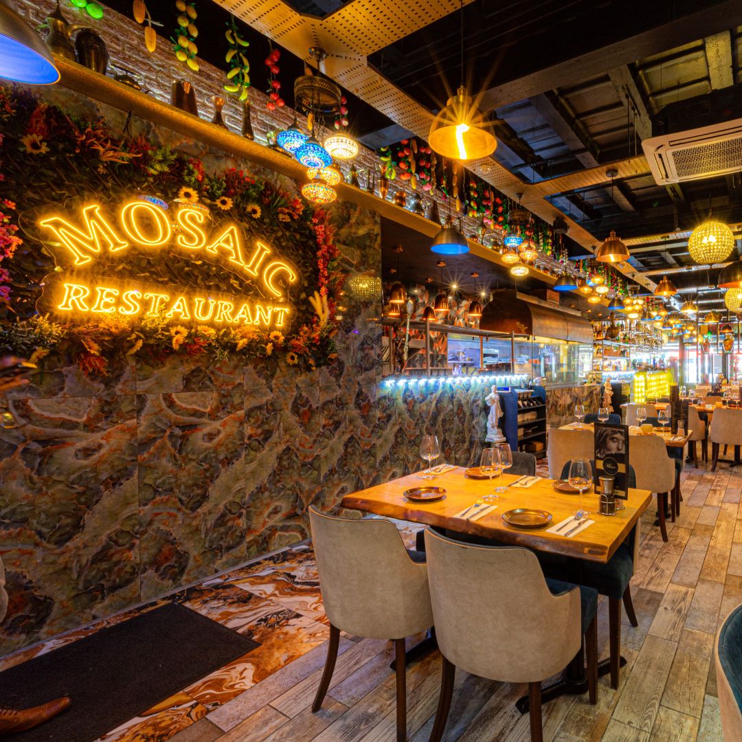 atmospheric bar side dining