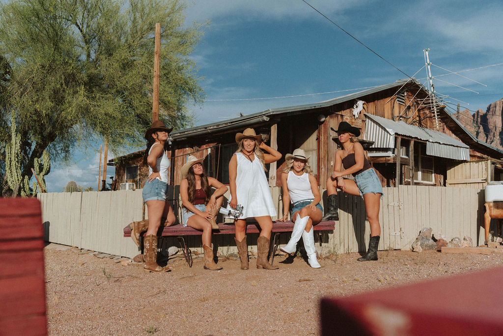 Sprayed x Sandy custom spray tan in the Arizona desert