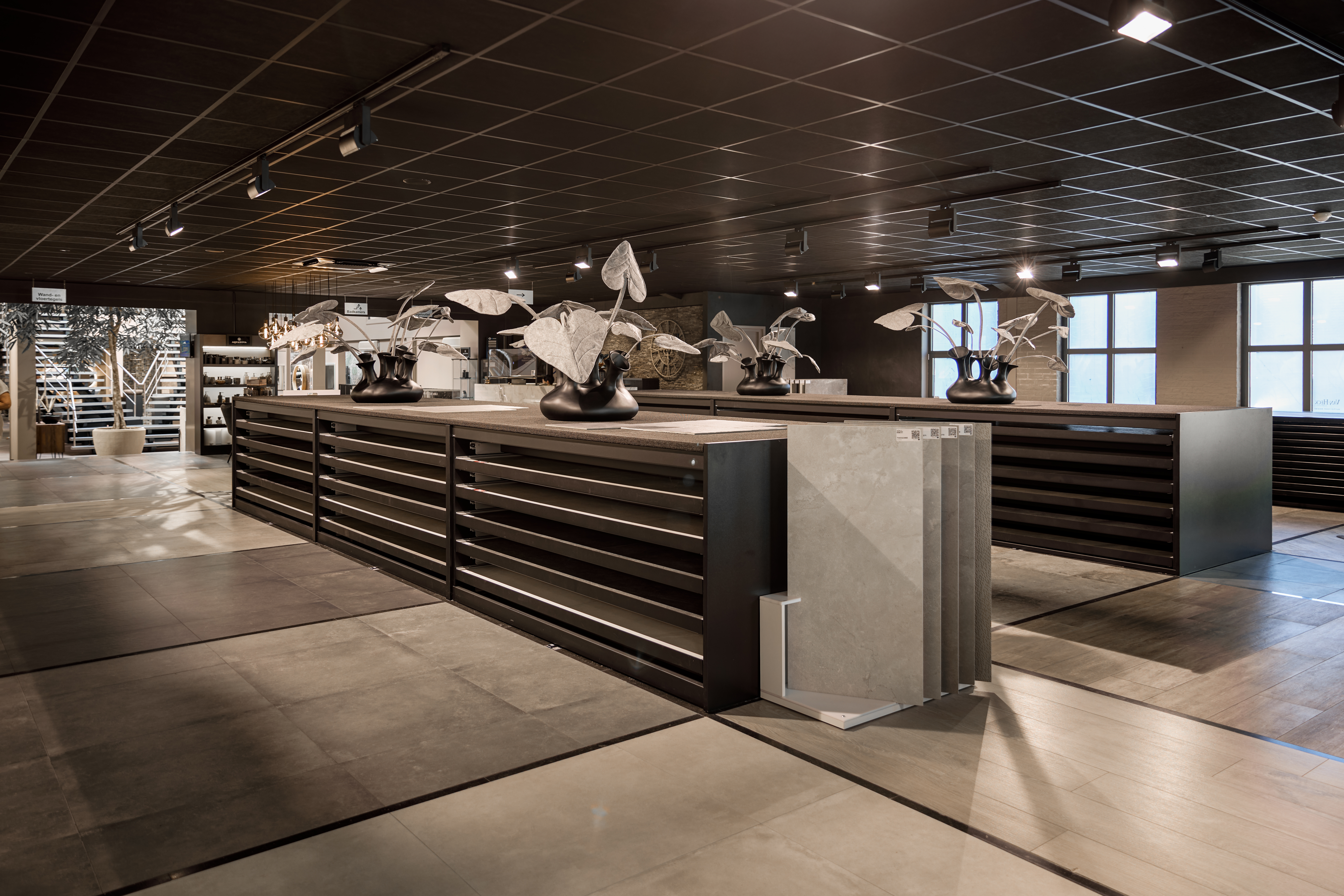 Sfeer in de showroom