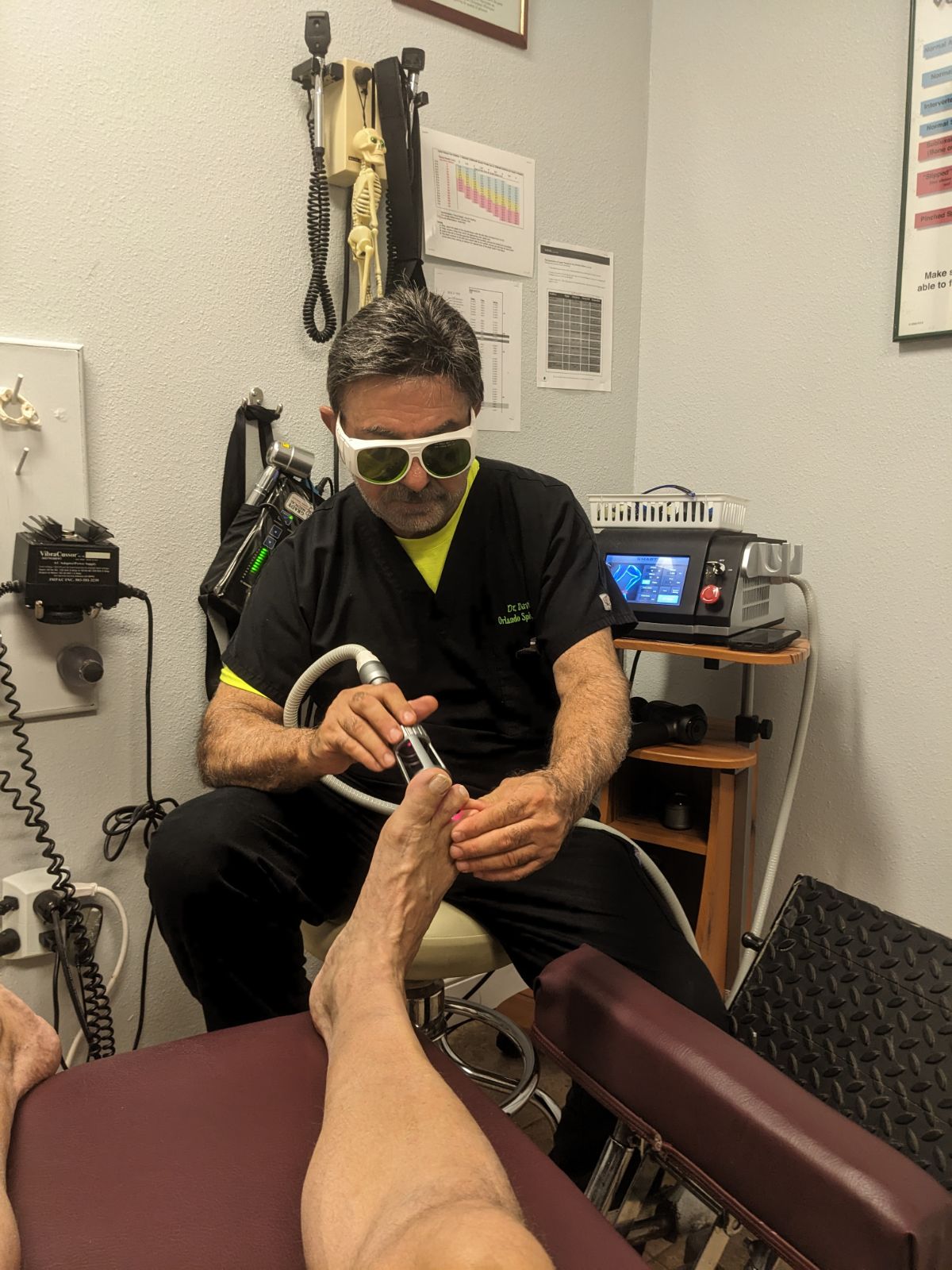 Low-level laser therapy applied at SpinalAid Disc Center in Orlando