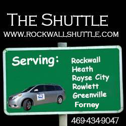 The Shuttle serving Rockwall, Heath, Royse City, Rowlett, Greenville and Forney - 469-434-9047